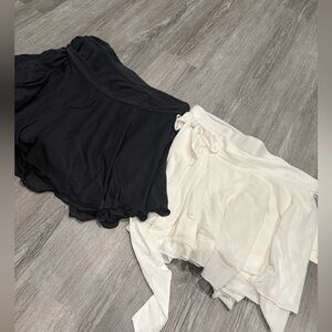 Blogilates Dance Studio Wrap Skort Size Large Black And White Bundle Large